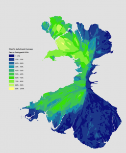 Cartogram Y Frô Cymraeg