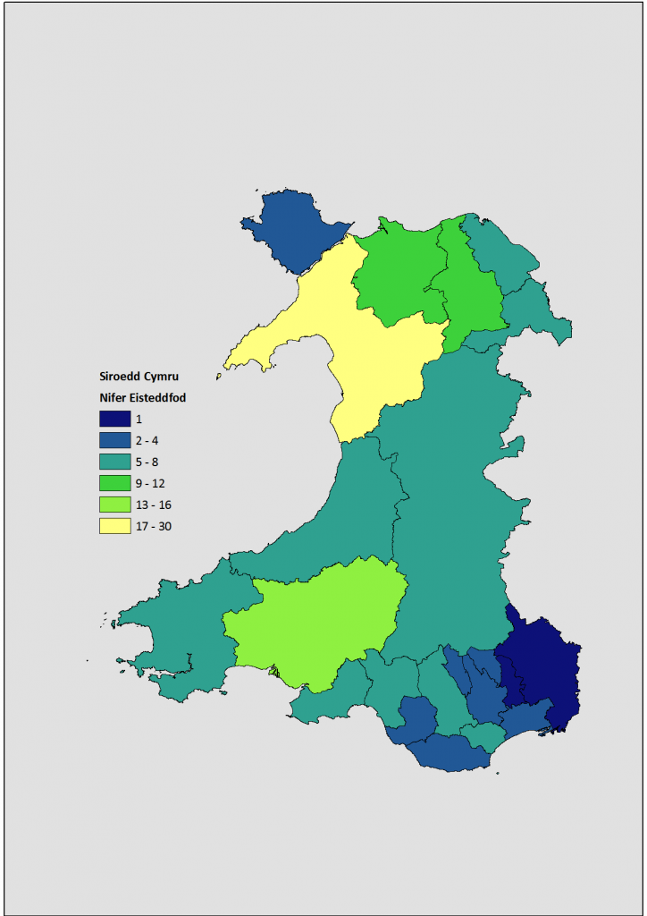 Map Eisteddfod - Data Sirol
