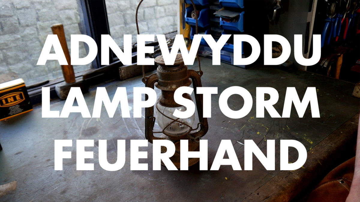 Yn Y Shed – Adnewyddu Lamp Storm